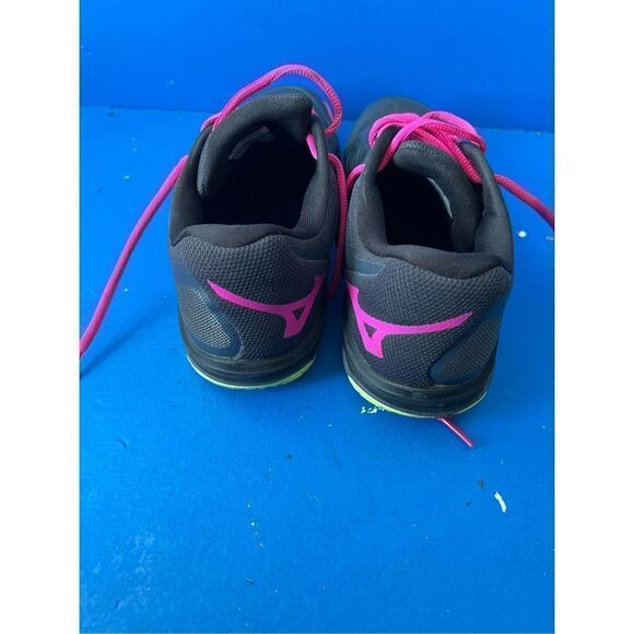 Mizuno Men's Wave Inspire 15 Running  Athletic Shoes Black-Green Black-Blue size - Picture 3 of 6